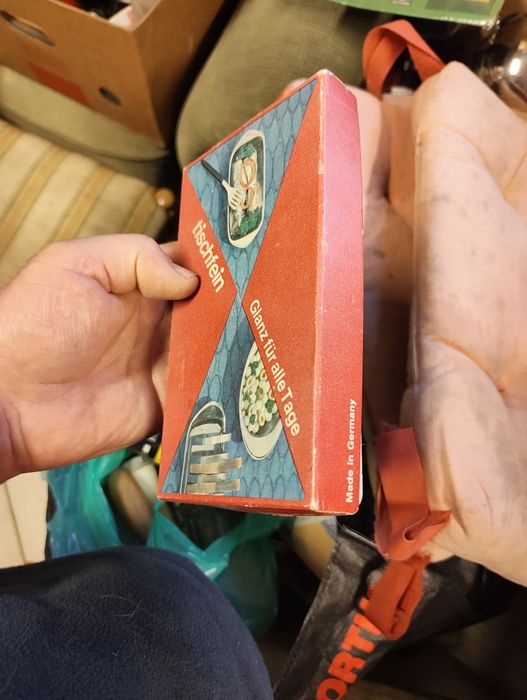 Stary półmisek na rybkę nierdzewny.