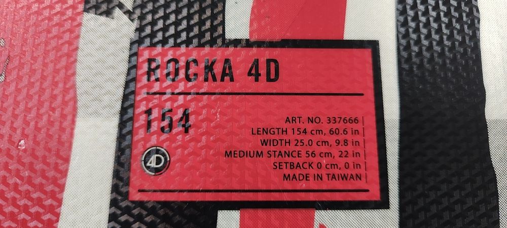 Deska Snowboardowa HEAD ROCKA 4D 154 cm