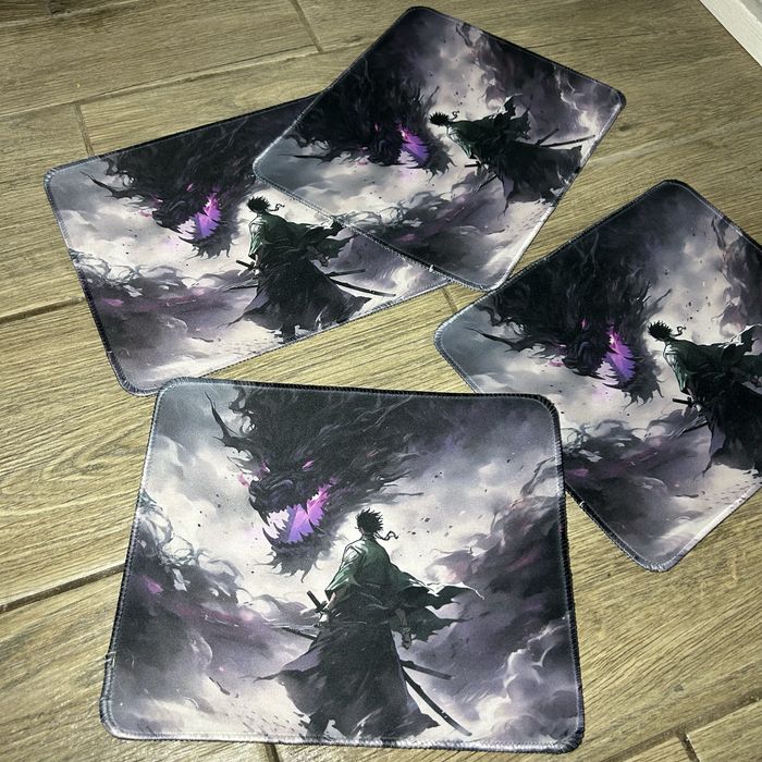 Килимок для миші, гарний, фіолетовий з малюнком