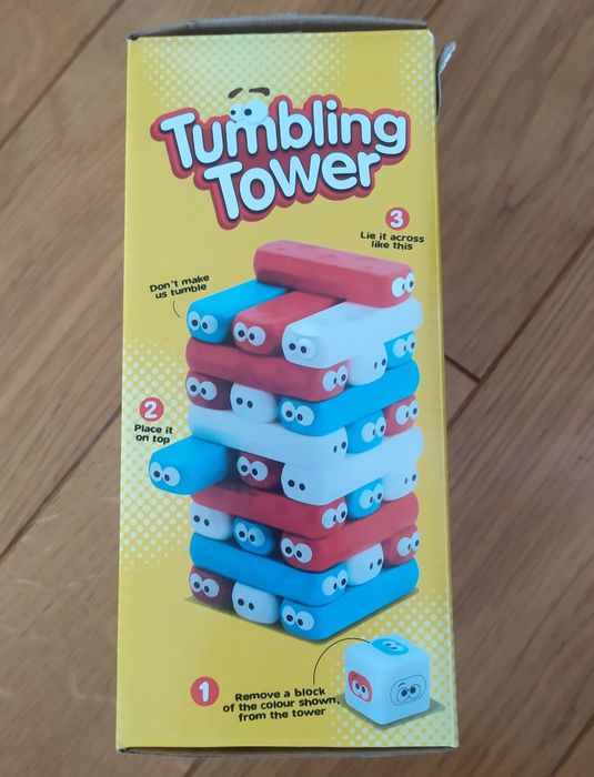 Tumbling tower, wierzą klocki, gra zręcznościowa, Jenga