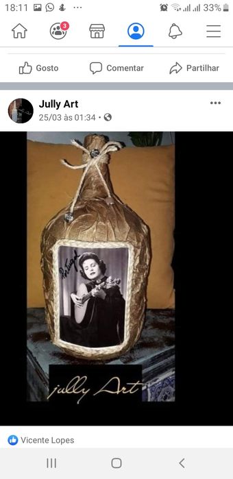 Lindos garrafões trabalhado a mão.