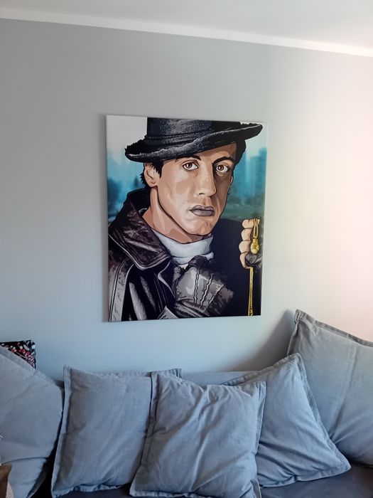 Obraz Rocky 100×80 Sylwester Stalone. Pytać dzwonić proponować