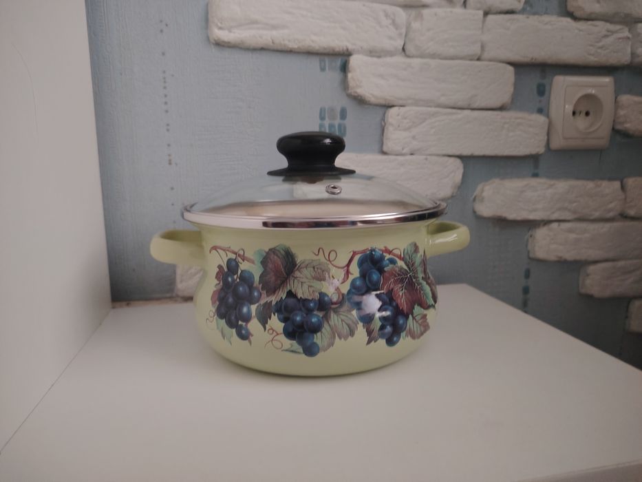 Кастрюля эмалированная, 1.5 л