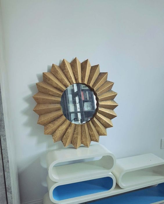 Lustro słońce metalowe