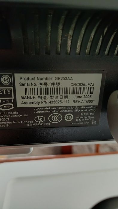 Monitor HP usado em bom estado