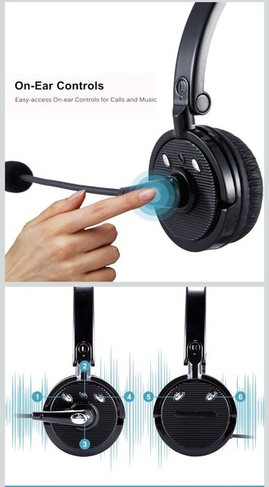 Słuchawki RaopingX bluetooth callcenter