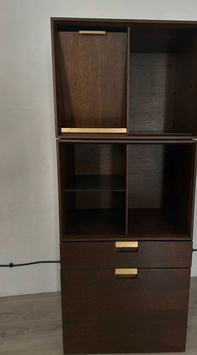 Drewniana szafka modułowa 4 elementy