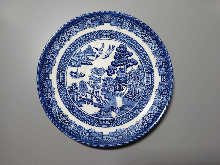 Chávena Johnson Bros - Padrão Willow Azul