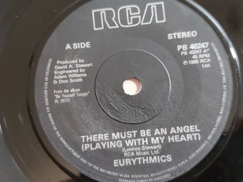 Eurythmics - There Must Be An Angel. 7'' 45 Rpm Single VG+