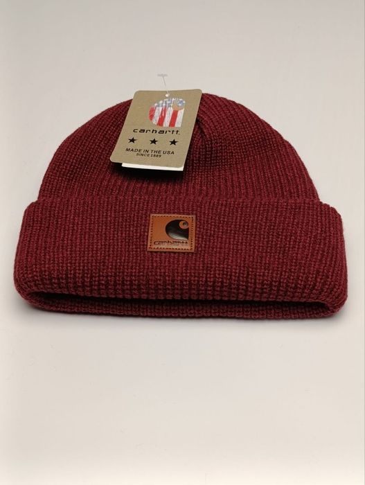 CARHARTT One Size Бордовая Шапочка