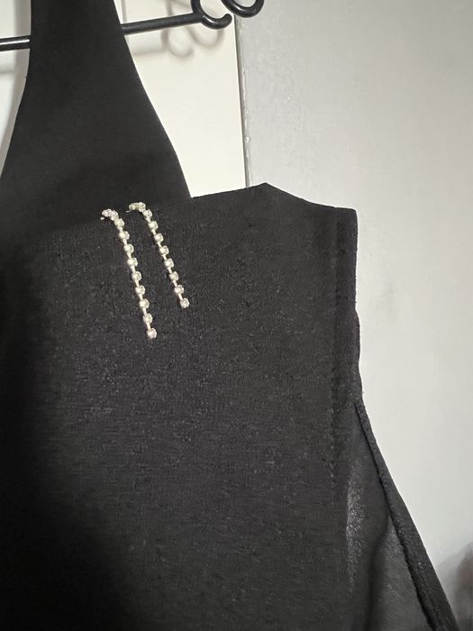 Body czarne z diamencikami S-M