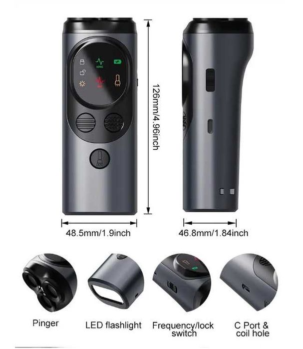 Отпугиватель собак ультразвуковой відлякувач с фонариком сверхмощный