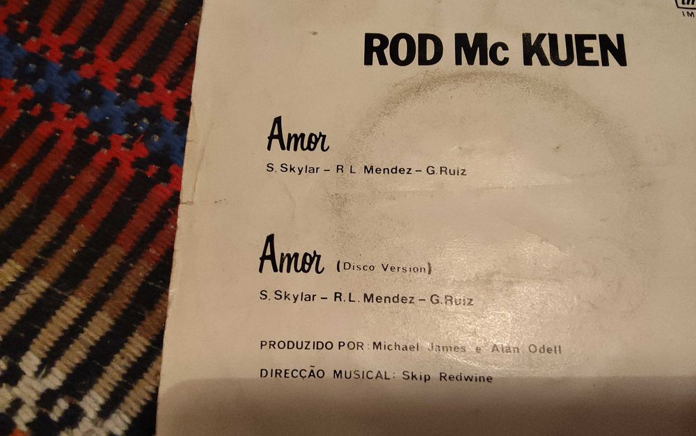 Rod Mc Kuen - Amor - single vinil - portes incluidos