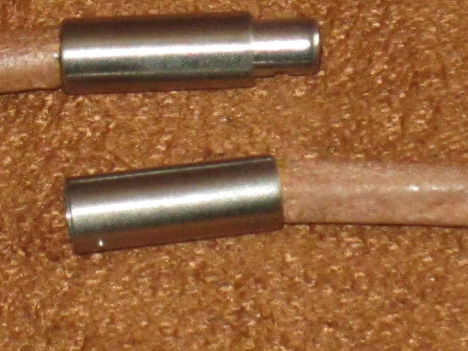 Volta-Fio  Couro C/Aço Cirúrgico 316 L ( Aço inoxidável 316L )