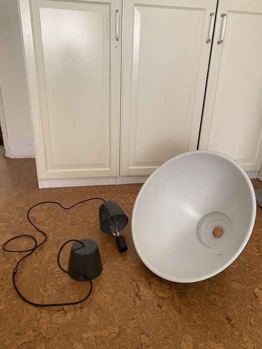 Candeeiro suspenso cinza IKEA