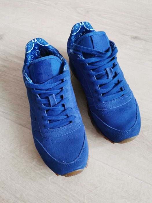 Damskie Buty Reebok Classic Leather r. 35 jak nowe nubuk/zamsz