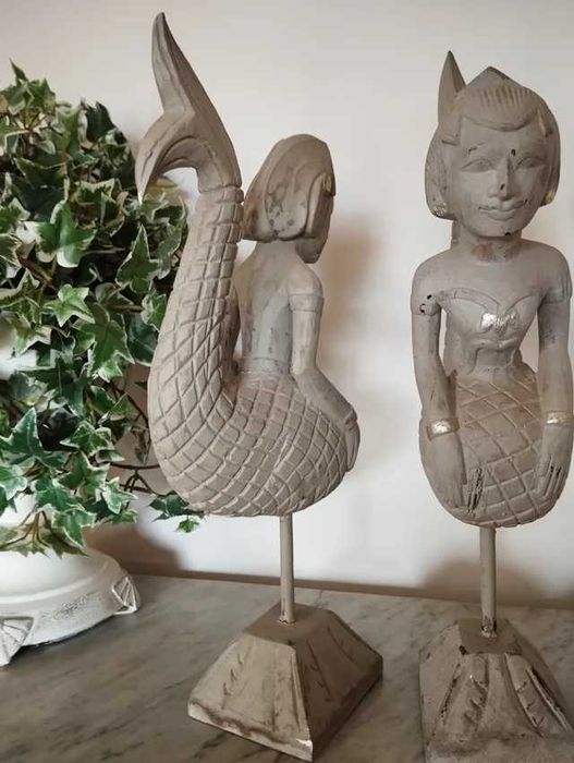 Sereias Esculturas Madeira