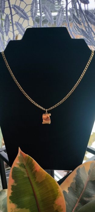 Złoty łańcuszek splot pancerka 585