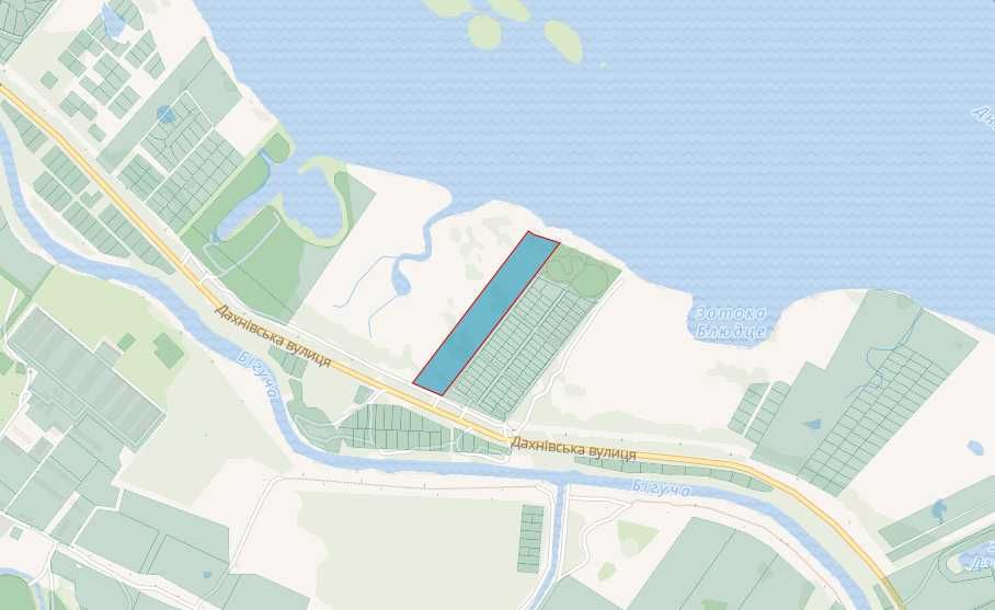 Продаж великої ділянки з виходом на Дніпро