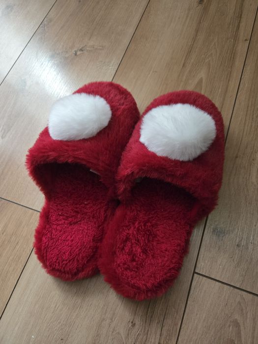 Laczki czerwone cieplutkie damskie