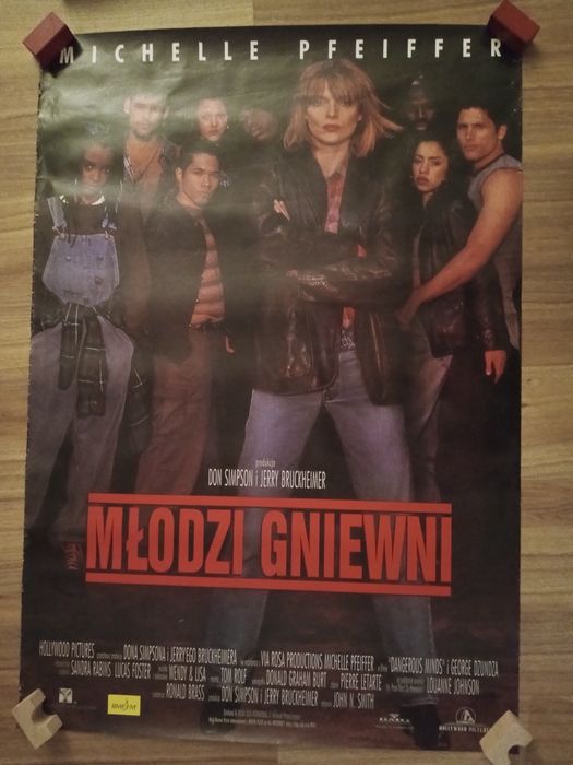 Oryginalny plakat filmowy przyniesiony z kina - "Młodzi Gniewni"