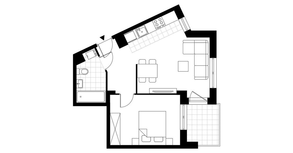 2-pokojowe mieszkanie 39m2 + balkon