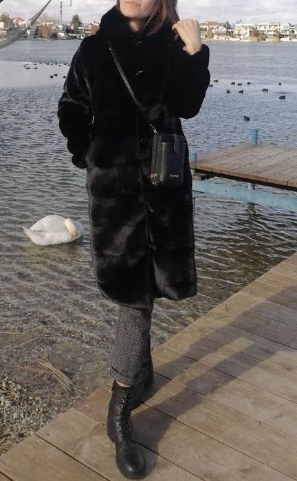 Шуба з еко хутра