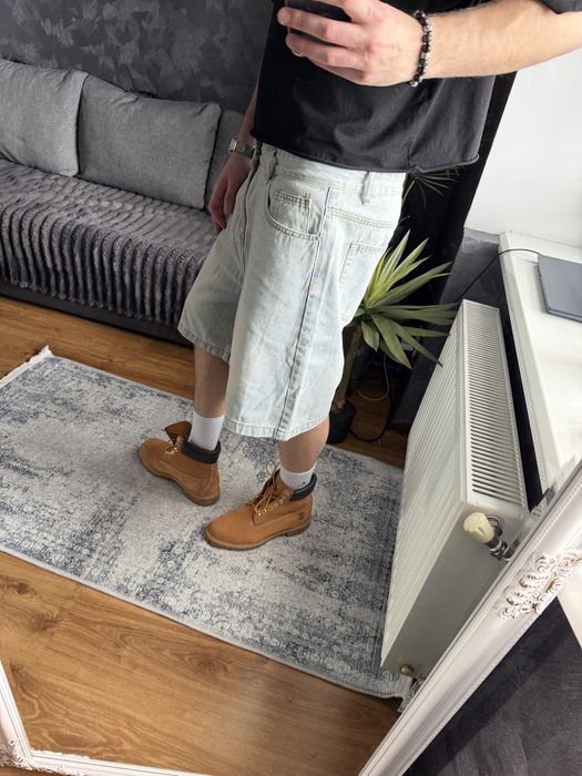 Washed Baggy Shorts Базові Широкі Шорти Беггі Джинсові шорти opium sk8