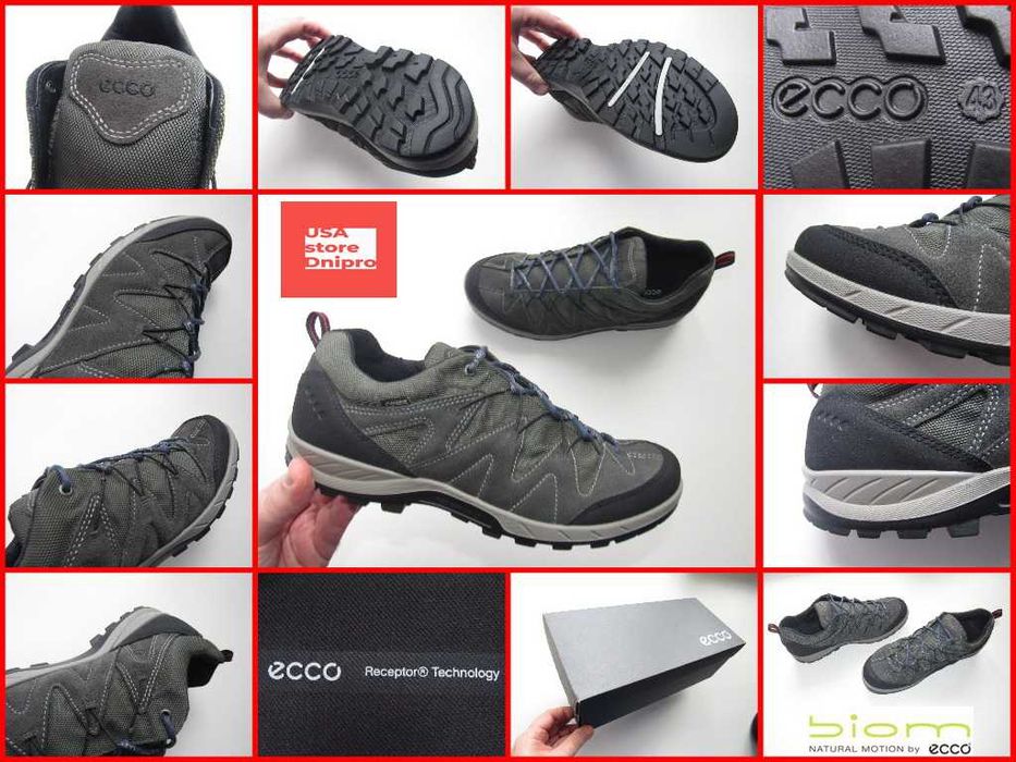 Полуботинки мембранные Ecco Sport Yura Low Gore-Tex р. 43 (28см)