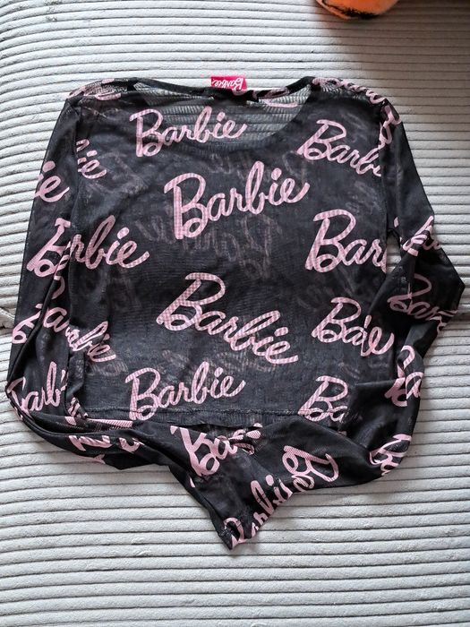 Prześwitujący top Barbie marki Sinsay