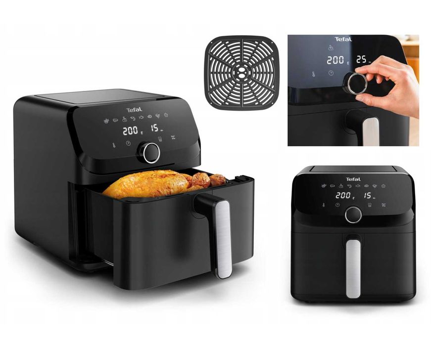OKAZJA! Frytkownica Beztłuszczowa TEFAL EY8558E AIR FRYER 7,5l Duża XL