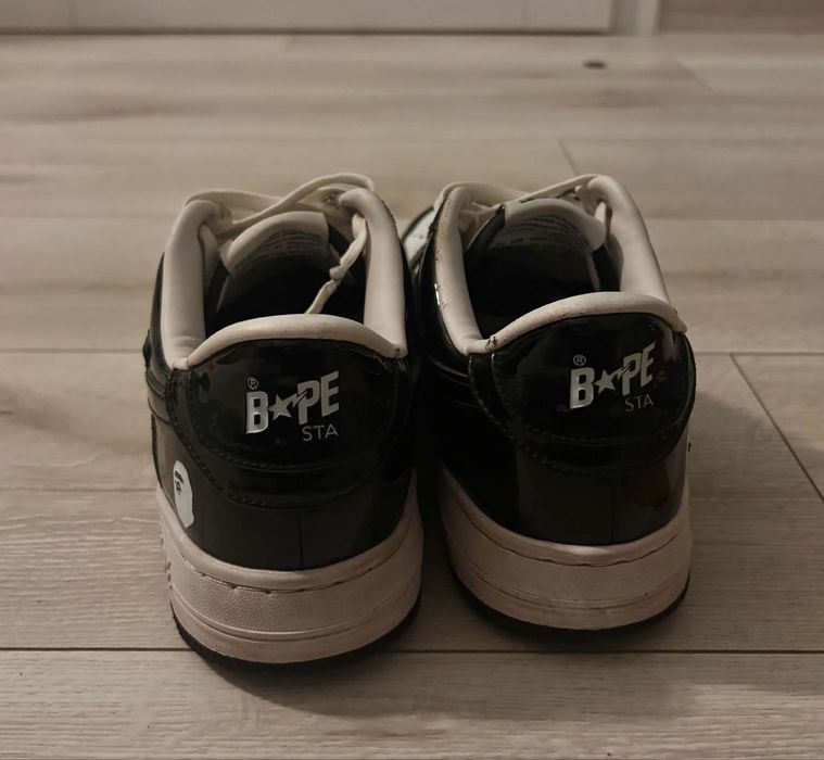 Buty Bape czarno białe