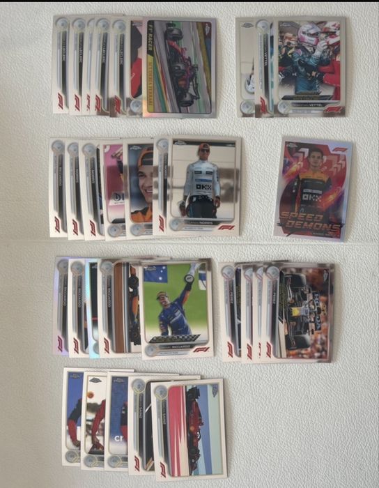 Lote de 122 cartas Topps F1 Chrome 2022
