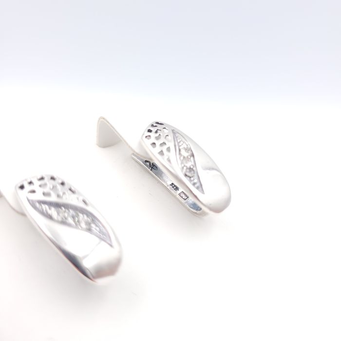 Srebrne kolczyki oksydowane nowe