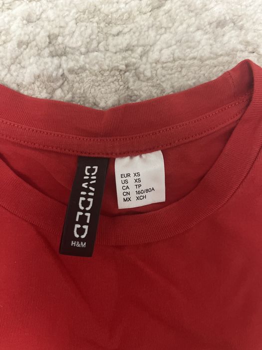 червоний жіночий топ H&M