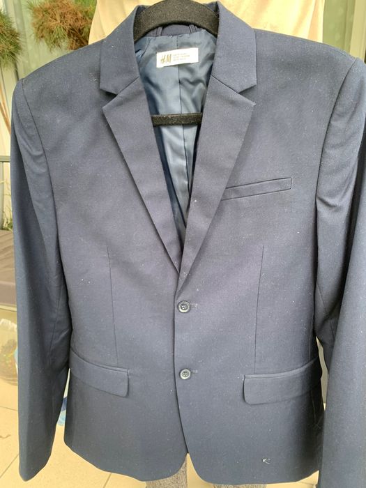 Marynarka H&M rozm.164 granat Koniec Roku