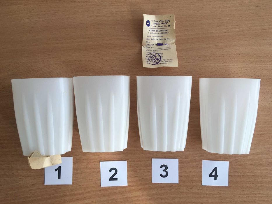 PRL kubek do higieny ust unikat Beskid Kraków
