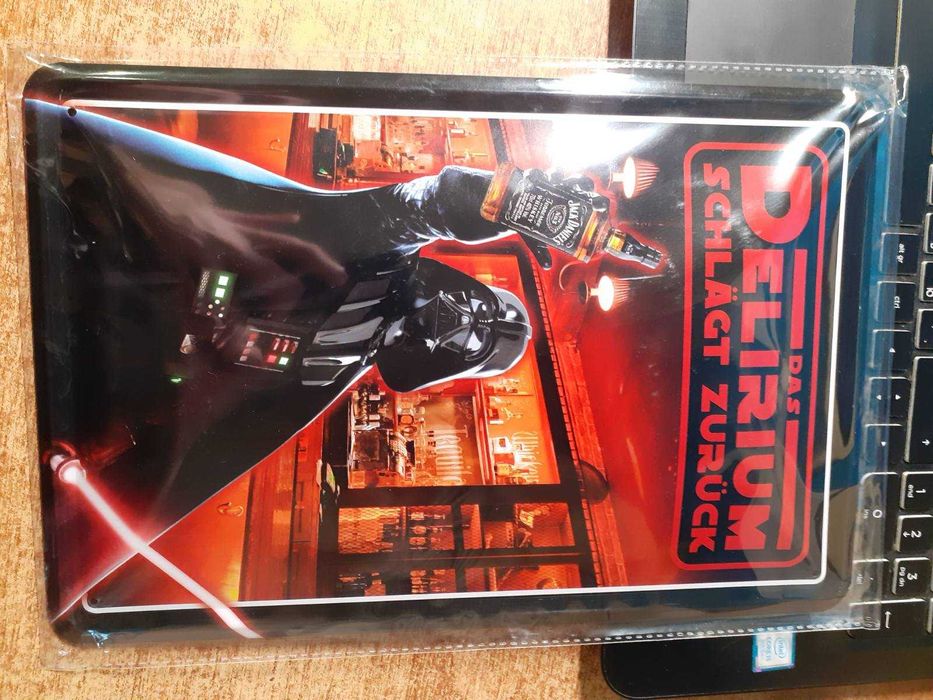 Металева табличка Дарт Вейдер Darth Vader з віскі Віскі Jack Daniel's