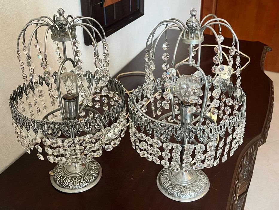 Conjunto de Lustres de Cristal