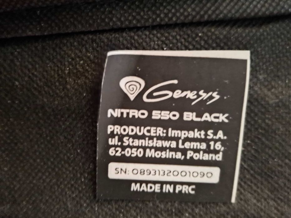 fotel genesis sso black impakt s.a.