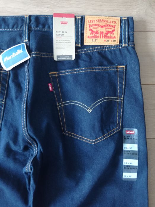 Oryginalne spodnie jeansowe Levi's Strauss 512 nowe za 1/3 ceny