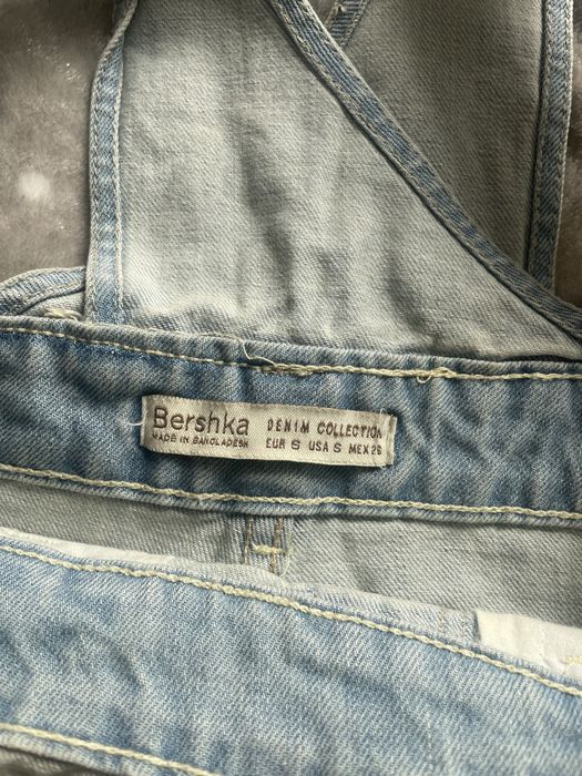 Ogrodniczki dżinsowe bershka s