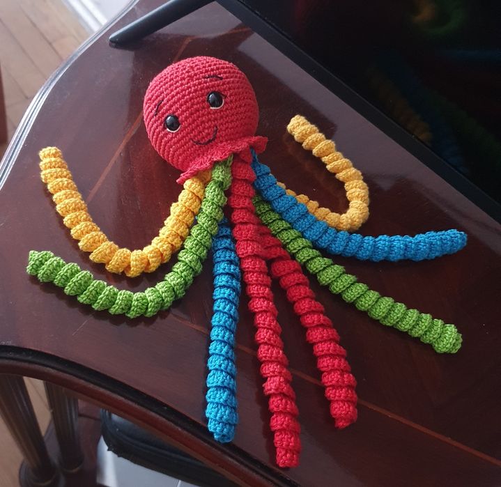 Polvo em crochê, 100% algodão