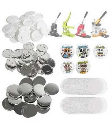 200 conjuntos para Pins / Crachás 58mm (Portes Grátis)