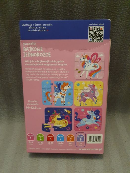 CzuCzu Bajkowe Jedrorożce puzzle 45 elementów wiek 3+