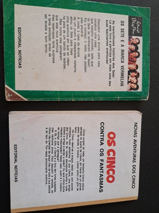 2 Livros Os Cinco e os Sete