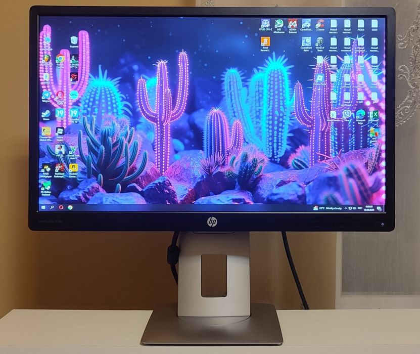 Монітор 24" HP EliteDisplay E240 (IPS / Full HD / Поворотний) Стан ІДЕАЛ + Новий DP кабель