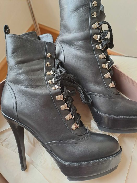 Botins em pele preto - Gianvito Rossi