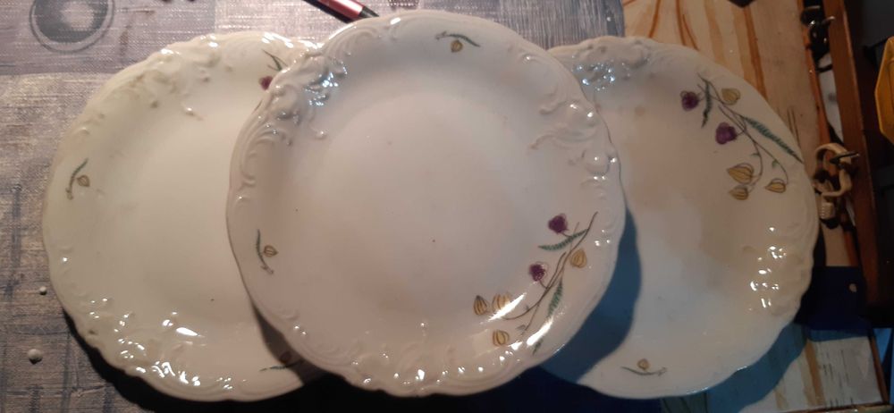 3 talerze ozdobne dla kolekcjonerów prl, wawel