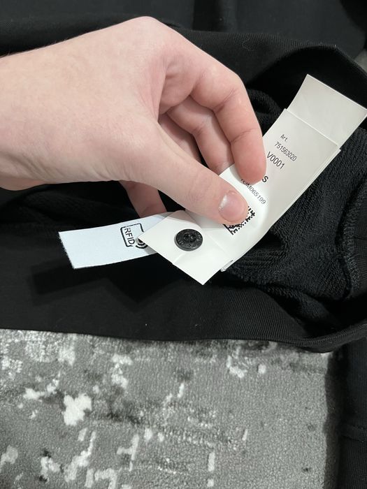 Чорний світшот у стилі Stone Island / кофта з блискавкою